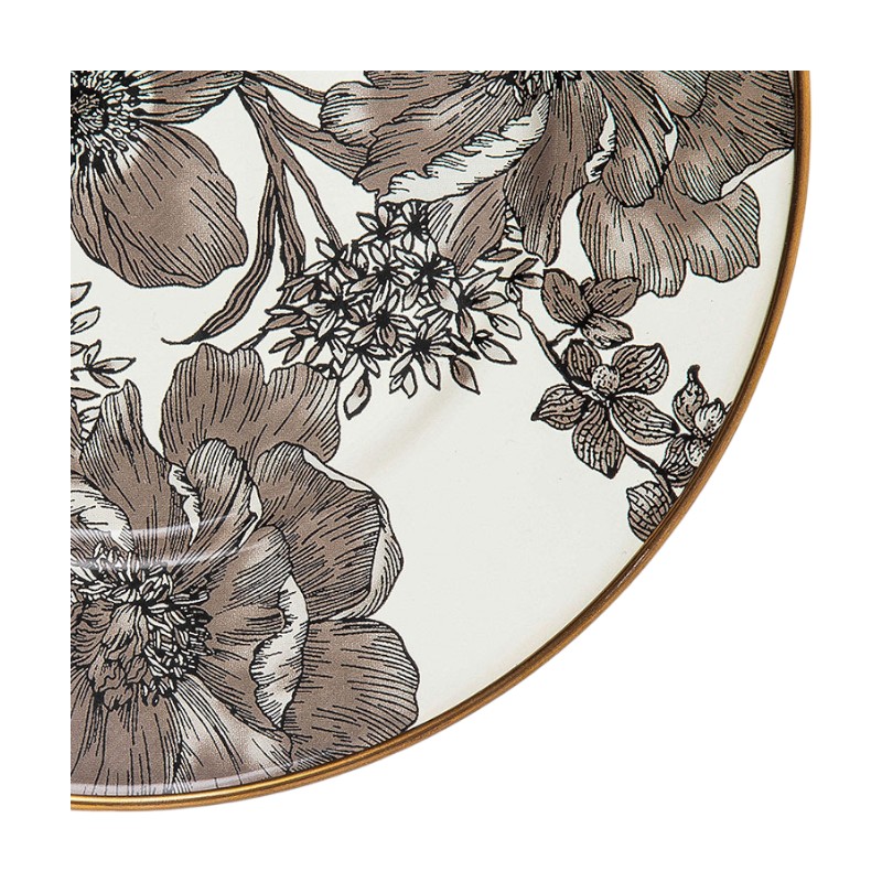 MacKenzie-Childs Sterling English Garden Enamel Salad Plate