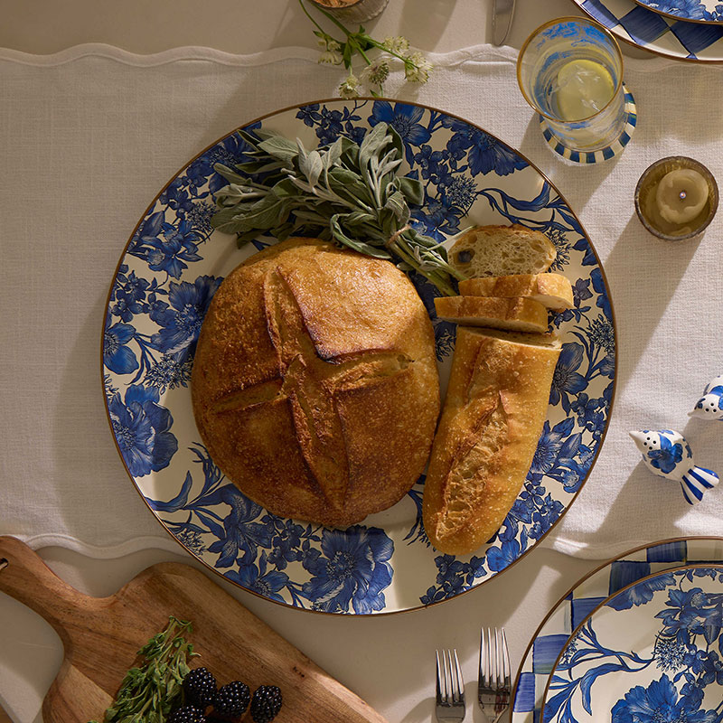 MacKenzie-Childs Royal English Garden Enamel Serving Platter