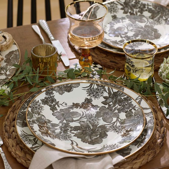 MACKENZIE-CHILDS コートリー　エナメルディナープレート Amazon.com | MACKENZIE-CHILDS Enamel Dinner Plate