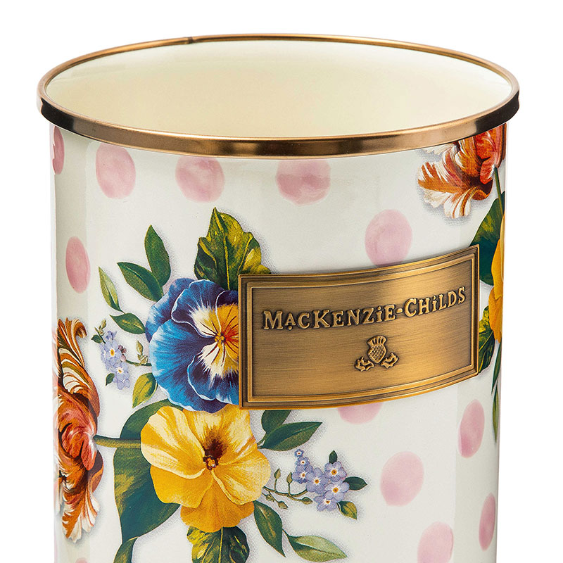 MacKenzie-Childs Wildflowers Pink Utensil Holder
