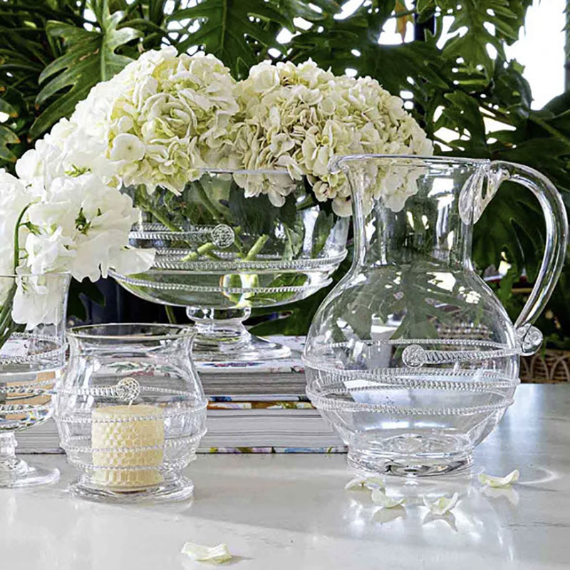 Juliska Amalia Glass Round Pitcher