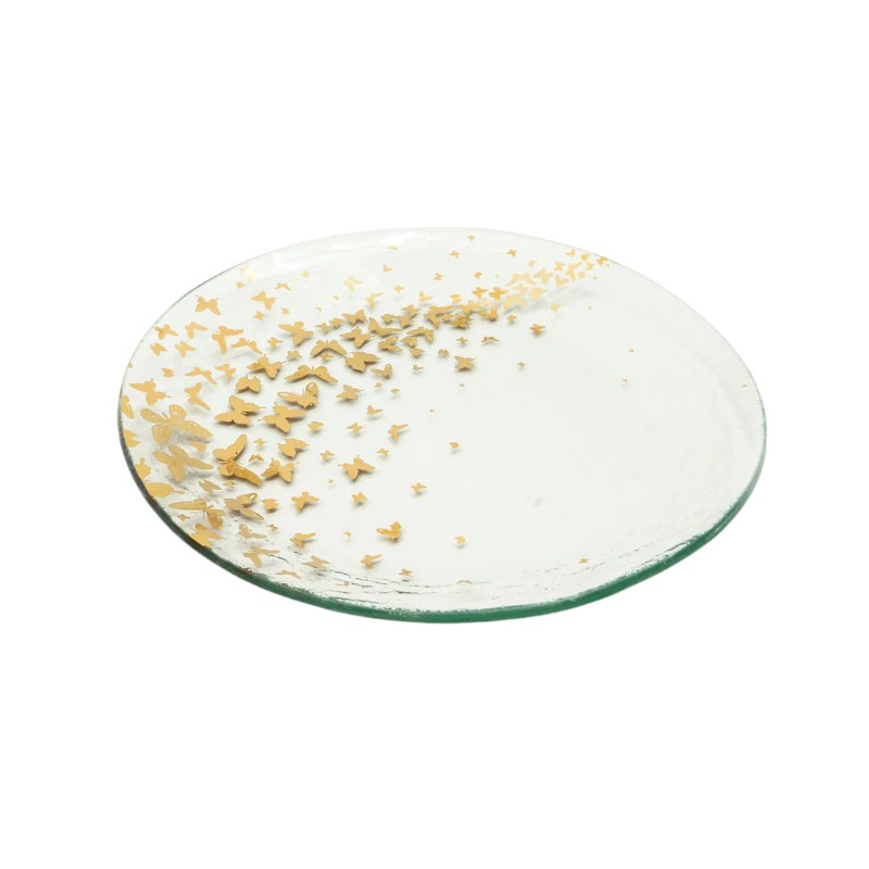 Annieglass Butterfly Dinner Plate
