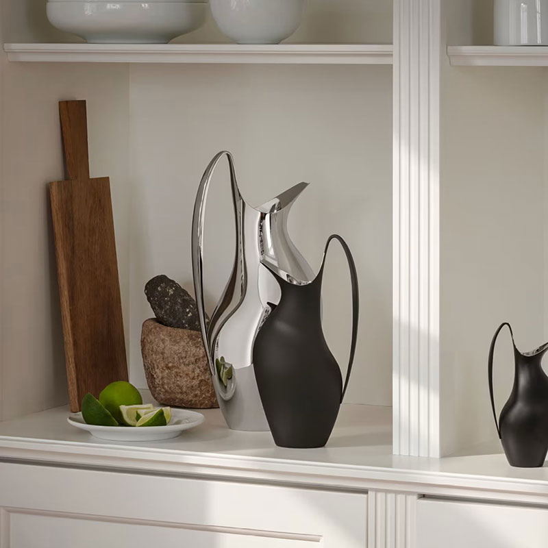 Georg Jensen Koppel Pitcher, Midnight Black