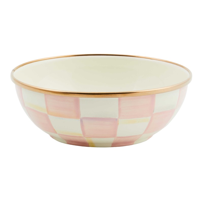 MacKenzie-Childs Rosy Check Everyday Bowl