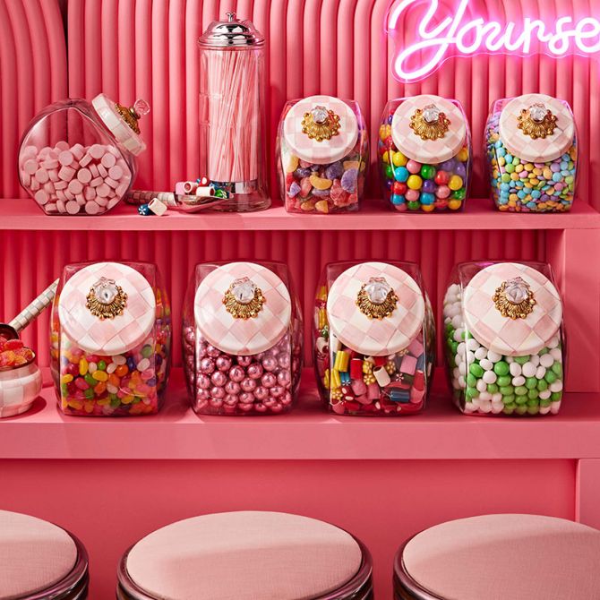 McKenzie-Childs ローズ柄　コンポート THE ROSY CHECK COLLECTION | CONTENT PAGE