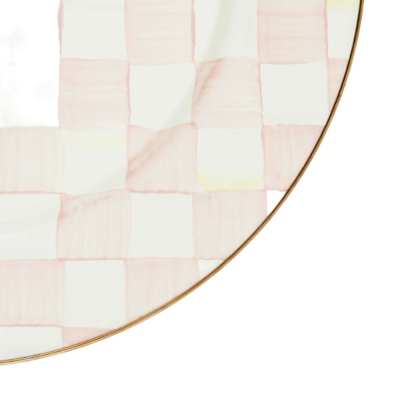 MacKenzie-Childs Rosy Check Charger Plate