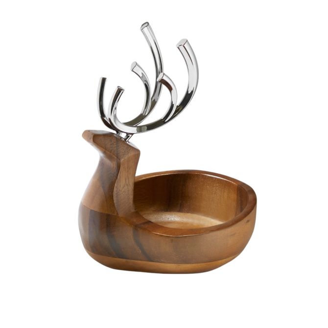 Nambe Reindeer Candy Dish