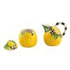 MacKenzie-Childs Lemon Sugar and Creamer Set