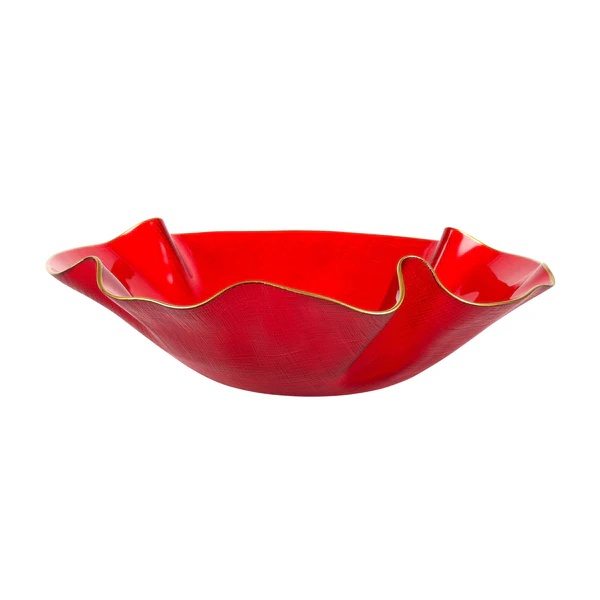 Vietri Holiday Ruffled Bowl
