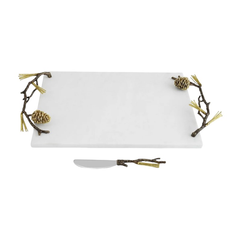 Michael Aram Pine Cone Cheese Board with Knife
