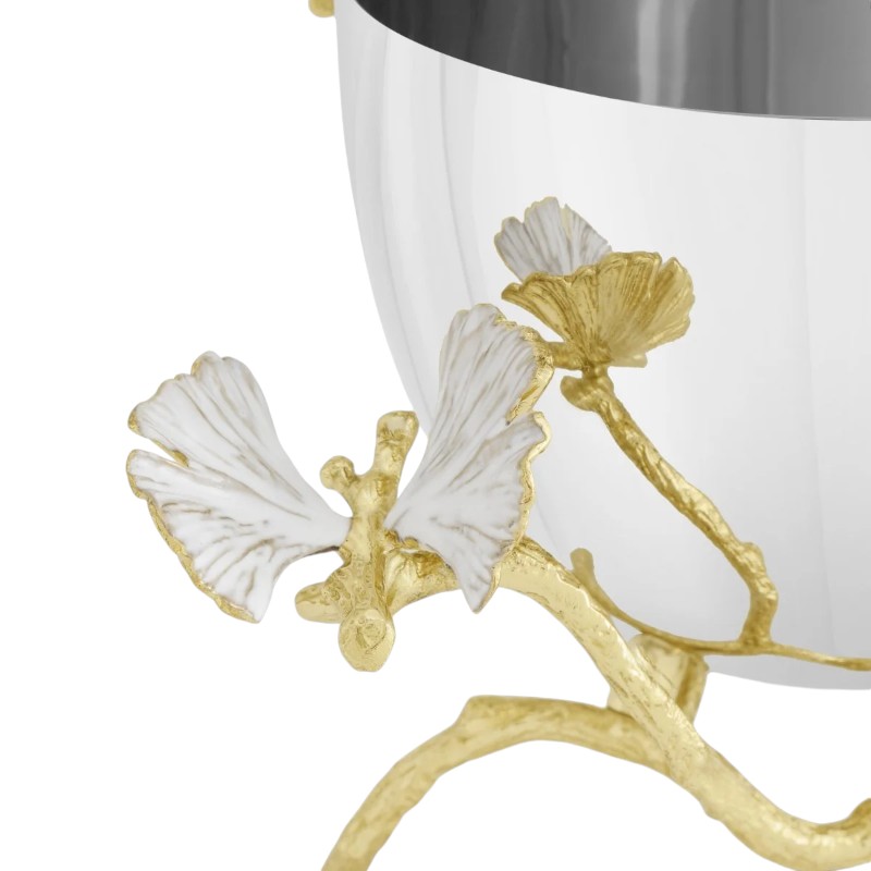 Michael Aram Butterfly Ginkgo Yellow Gold Bowl, Nut