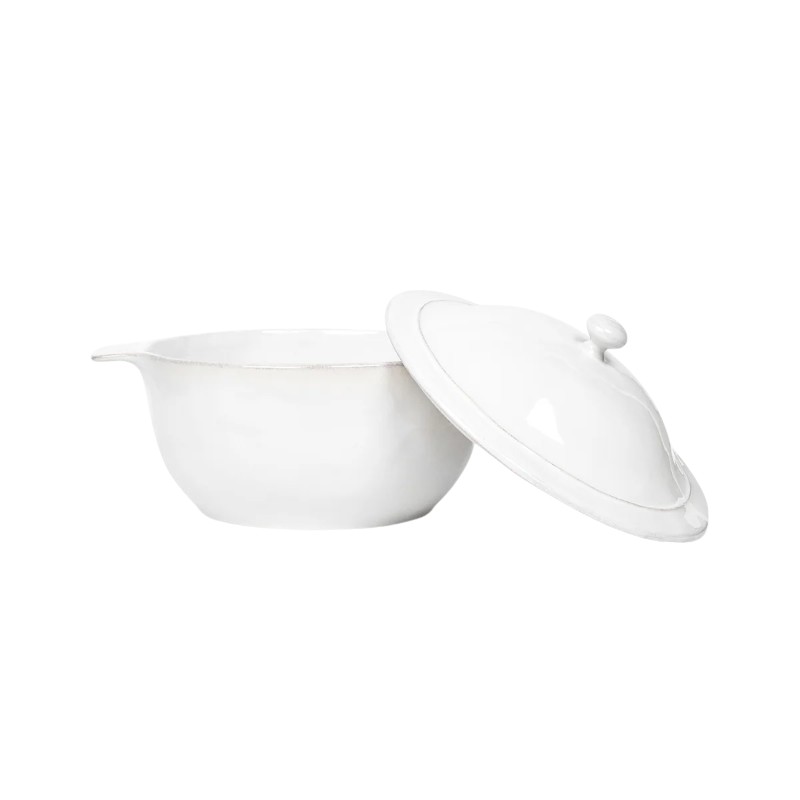 Juliska Puro Mini Cocotte with Lid, Whitewash