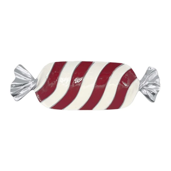 Mariposa Candy Dish, Red and White
