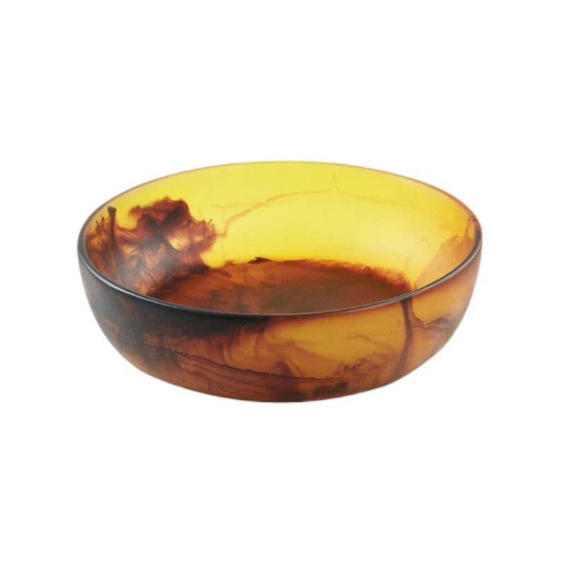 Nashi Medium Signature Round Bowl, Tortoise Swirl