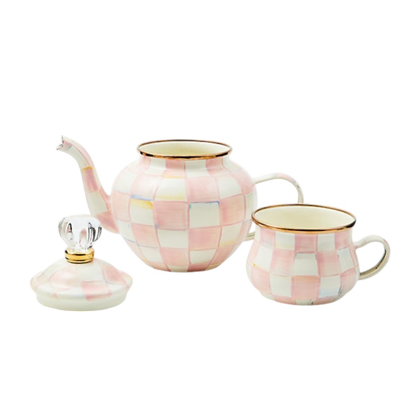 MacKenzie-Childs Rosy Check High Tea