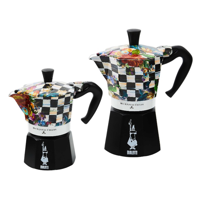 MacKenzie-Childs Courtly Flower Market 3 Cup Moka Pot