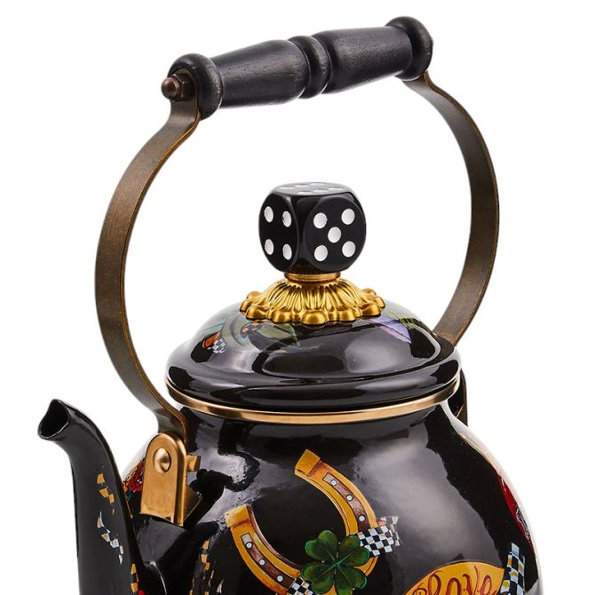MacKenzie-Childs Tattoo Tea Kettle, 2QT | 89257-1112 | Borsheims