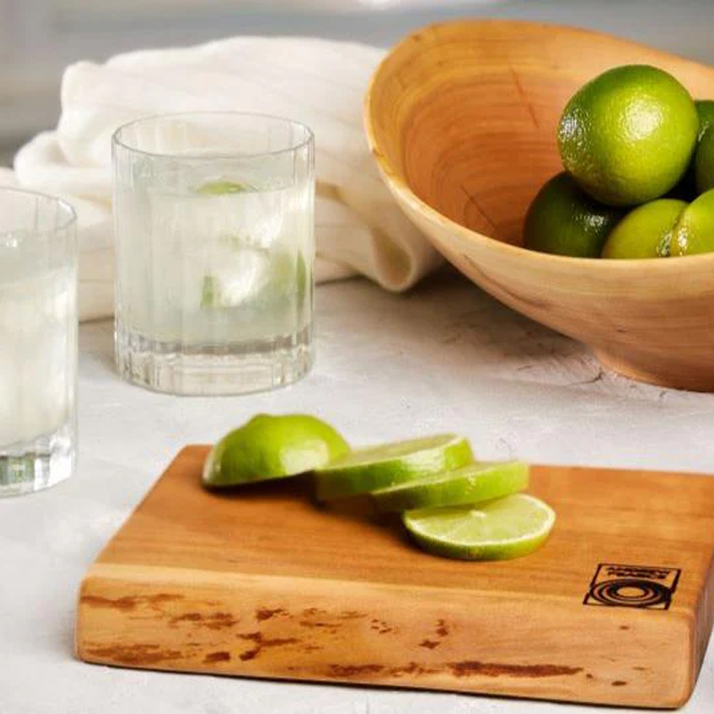 Andrew Pearce Small Single Live Edge Citrus Wood Cutting Board, Cherry