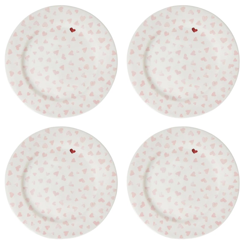 Juliska Love You More Salad Plates, Pink