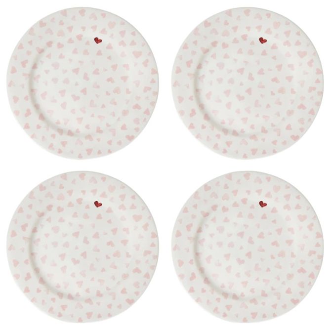 Juliska Love You More Salad Plates, Pink