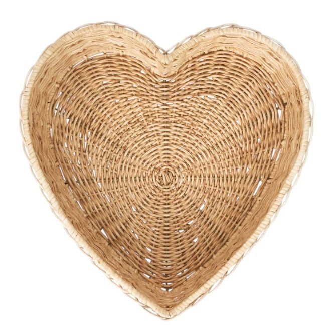Juliska Provence Rattan Heart Tray