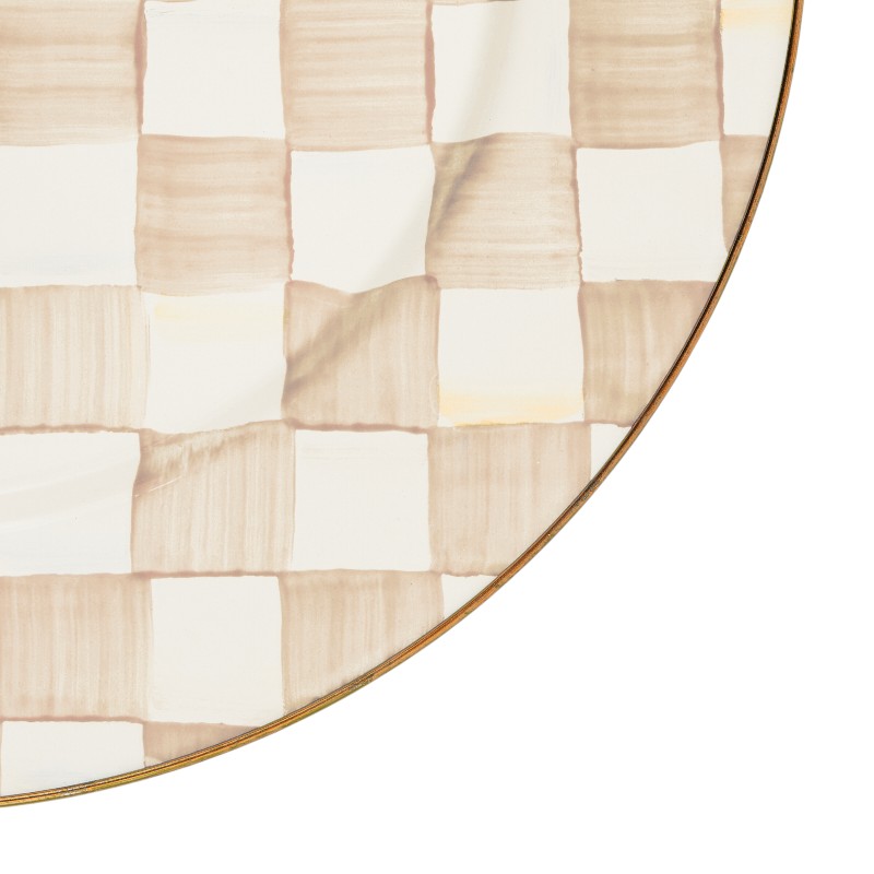 MacKenzie-Childs Mocha Check Charger