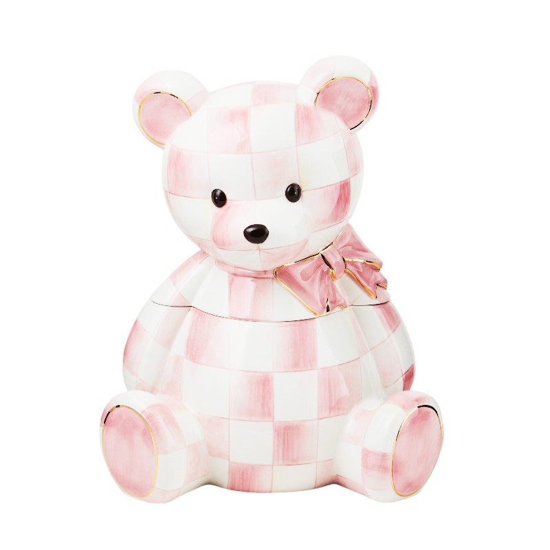 MacKenzie-Childs Rosy Bear Cookie Jar