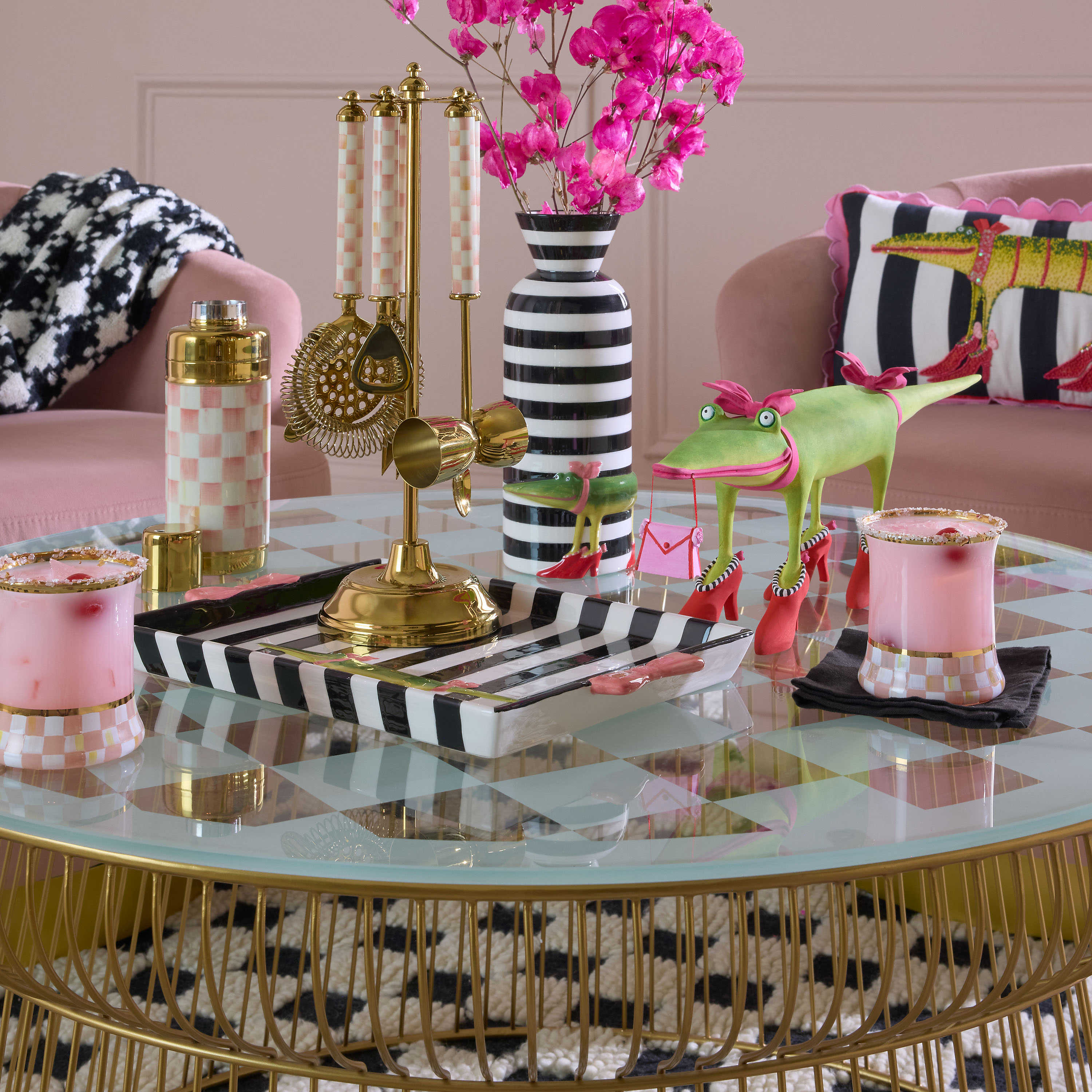 MacKenzie-Childs Patience Brewster Gloria Alligator Tray