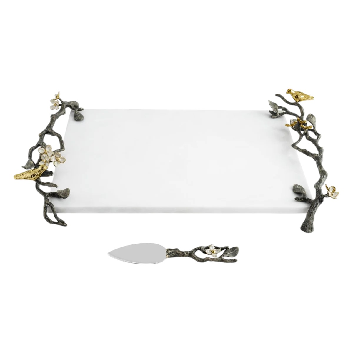 Michael Aram Lovebirds Cheese Board with Knife