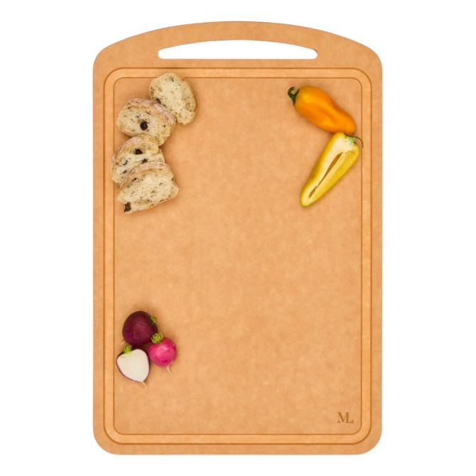 Maple Leaf At Home Natural Wood Composite 18x12 Chef Board, Light Brown