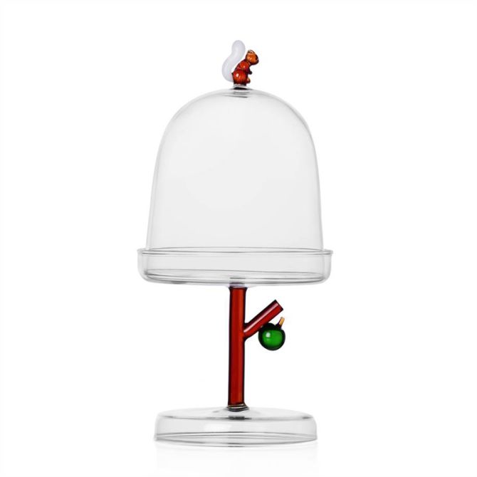 Ichendorf Fruits and Flowers Dome with Dish, Squirrel