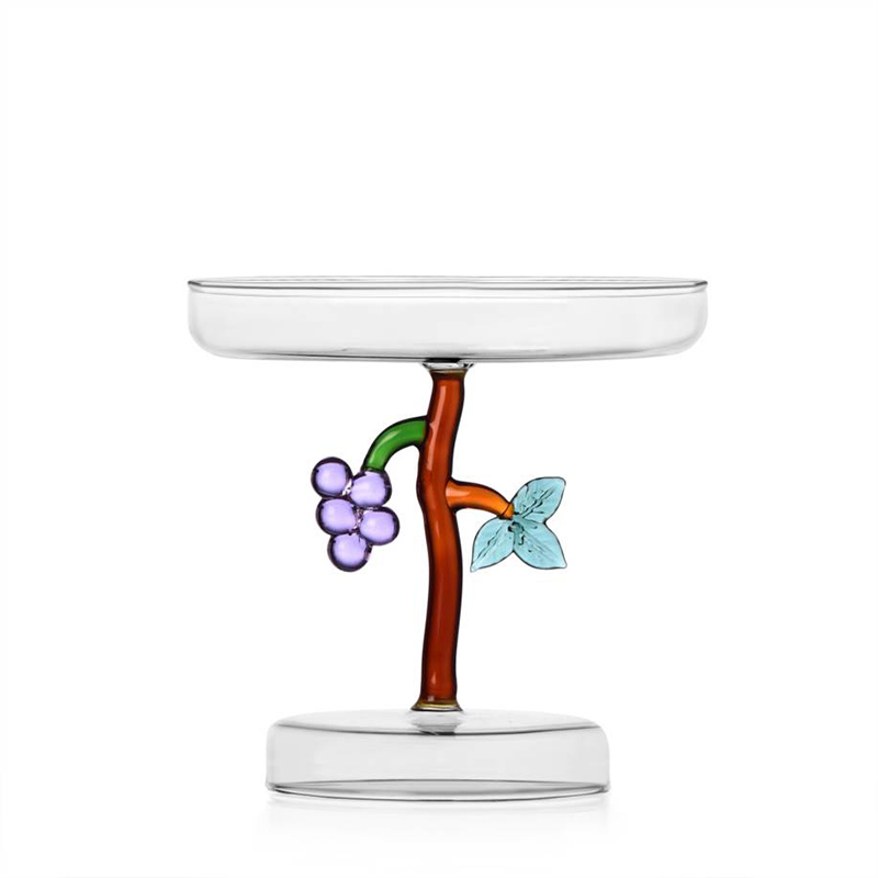Ichendorf Fruits and Flowers Rised Glass, Grape