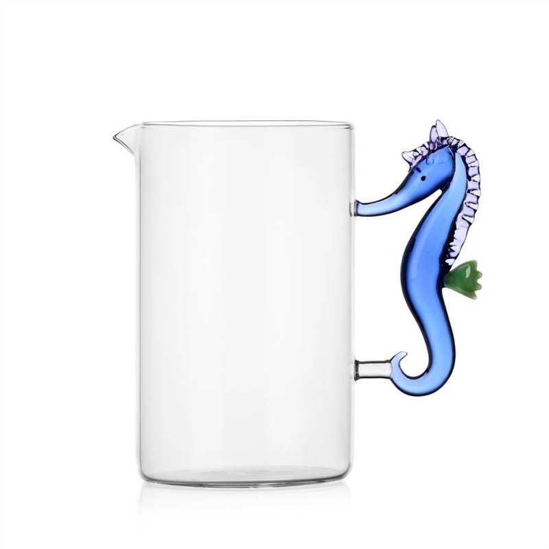 Ichendorf Marine Garden Jug, Blue Seahorse