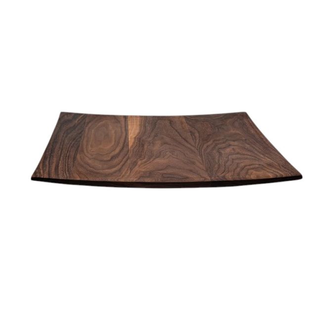 Andrew Pearce 16" Square Serving Platter and Tray, Walnut