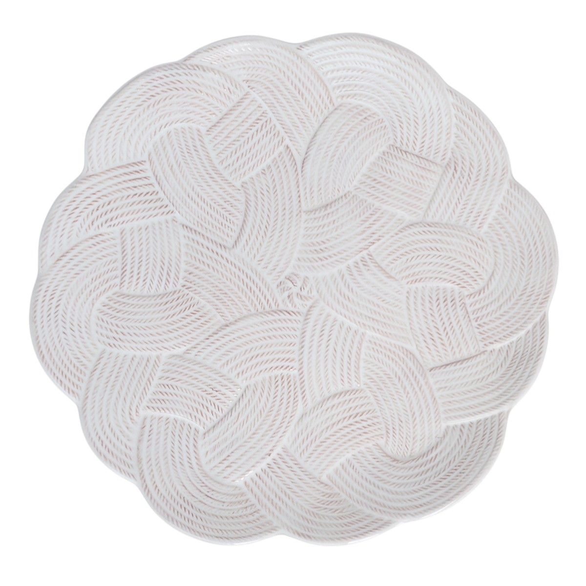 Juliska Le Panier Mystic Knot Charger, Whitewash