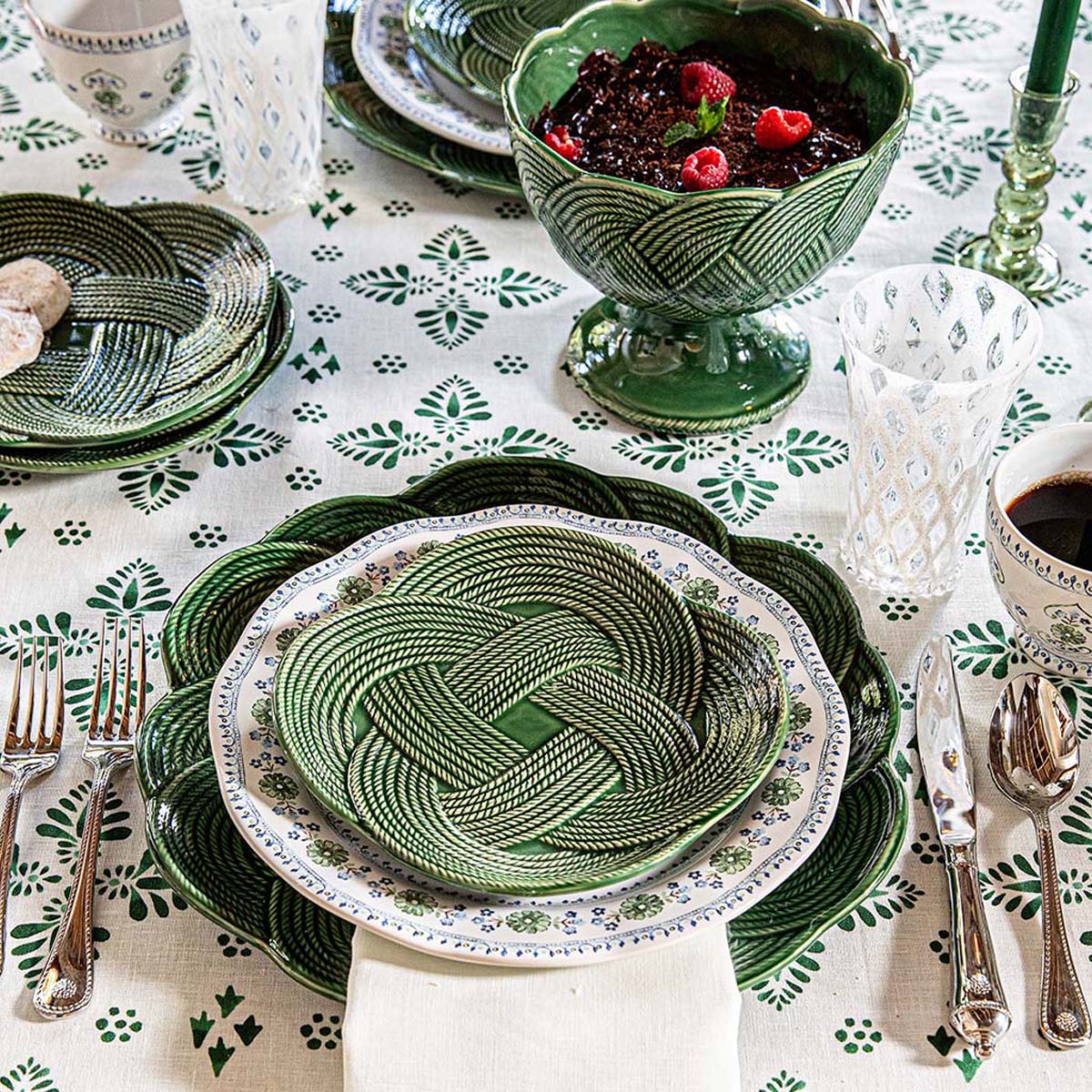 Juliska Le Panier Mystic Knot Basil Charger