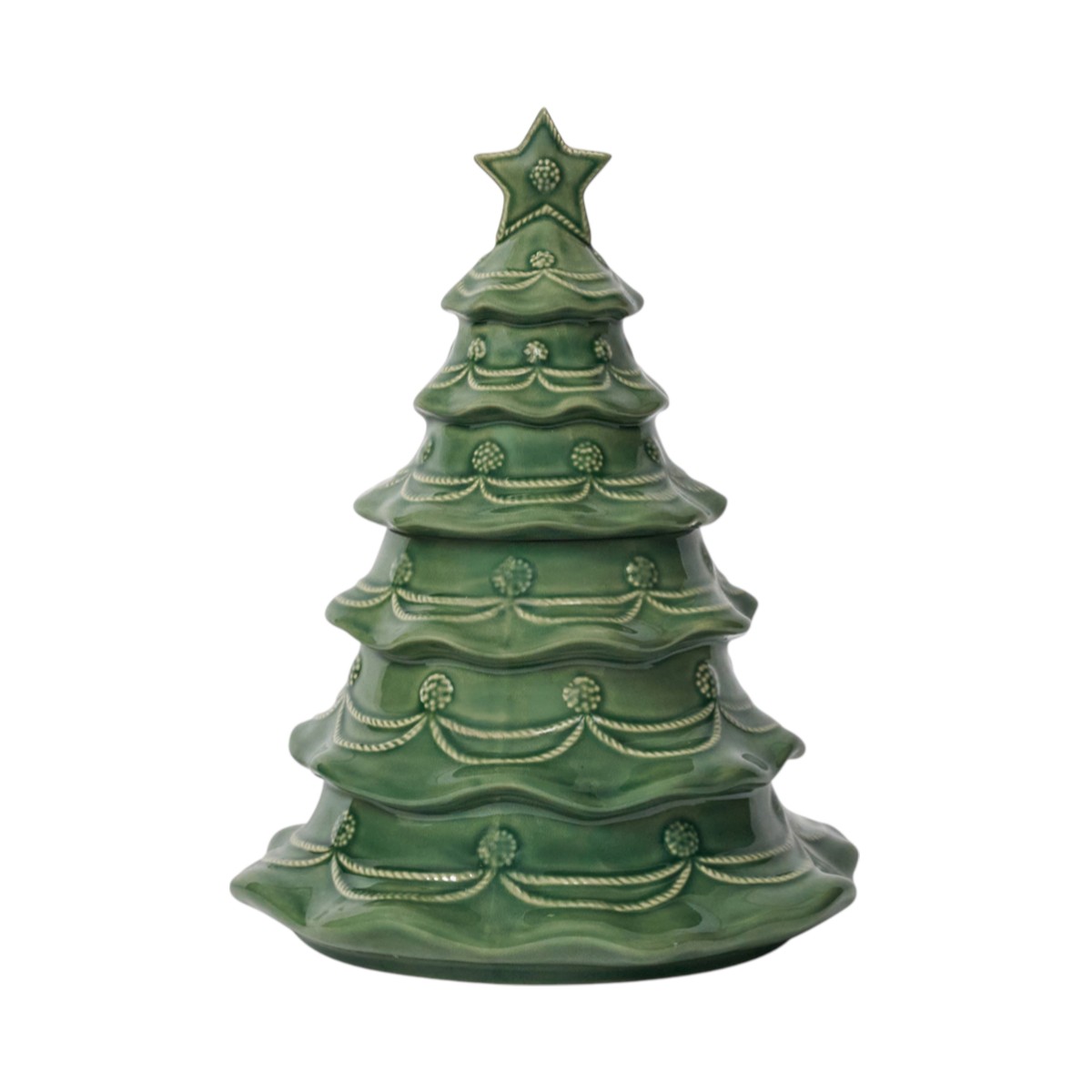 Juliska Berry & Thread Basil Christmas Tree Cookie Jar