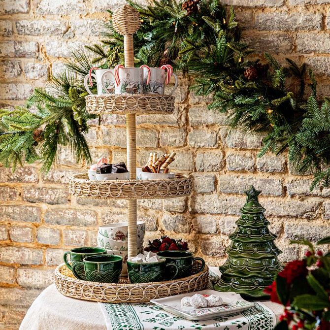 Juliska Berry & Thread Basil Christmas Tree Cookie Jar | JA130/29