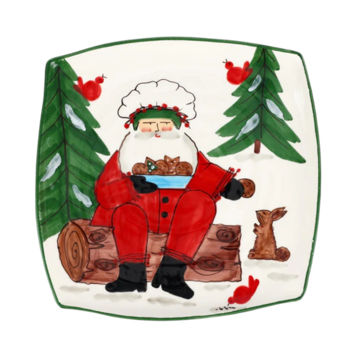 Vietri Old St. Nick 2025 Limited Edition Square Platter