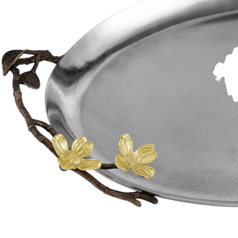 Michael Aram Dogwood Oval Tray