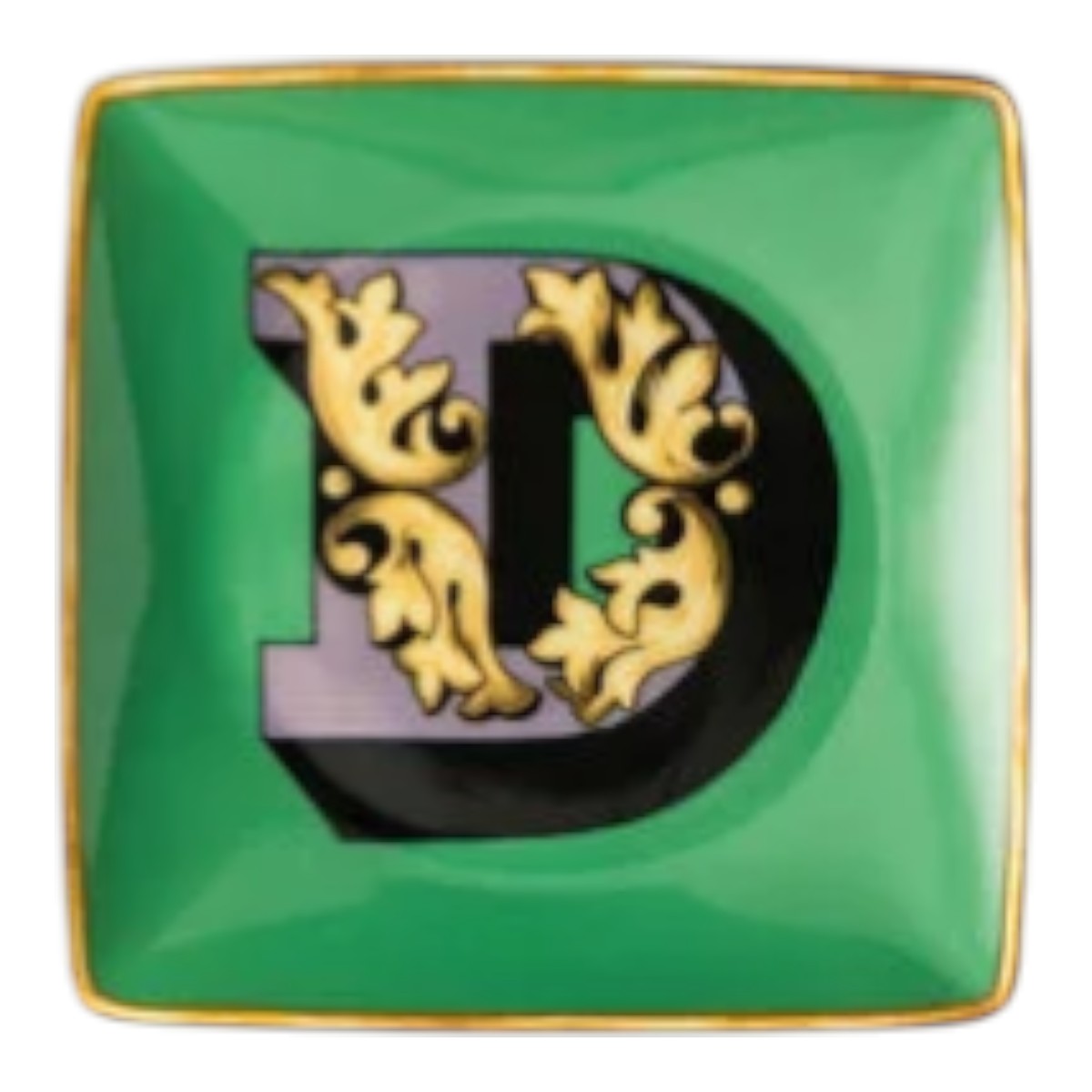Rosenthal Versace Alphabet Holiday Canape Dish, D
