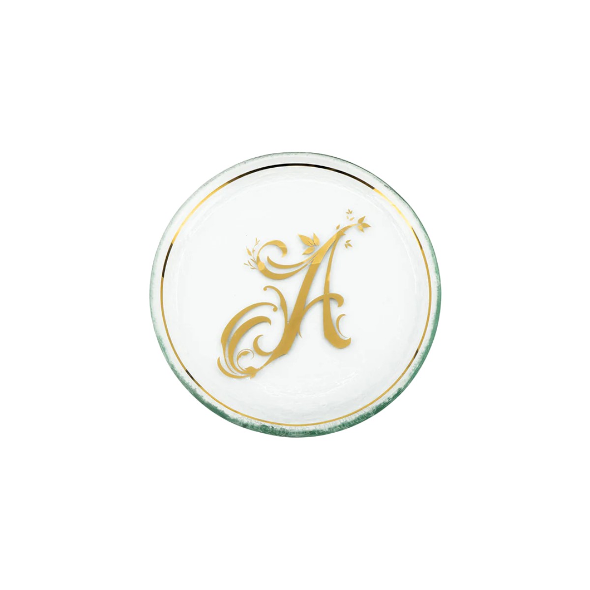 Annieglass Initial Mini Plate, A