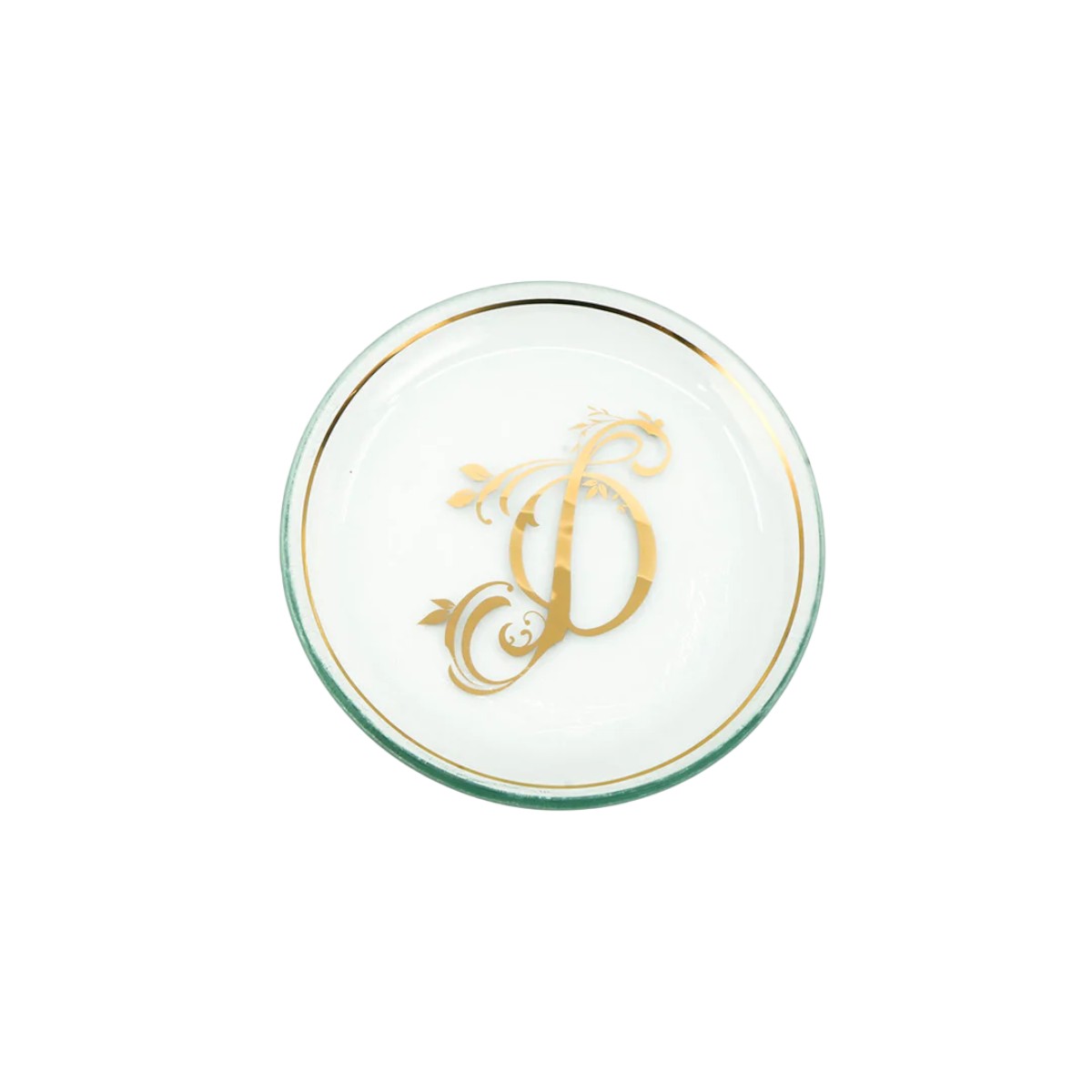 Annieglass Initial Mini Plate, D