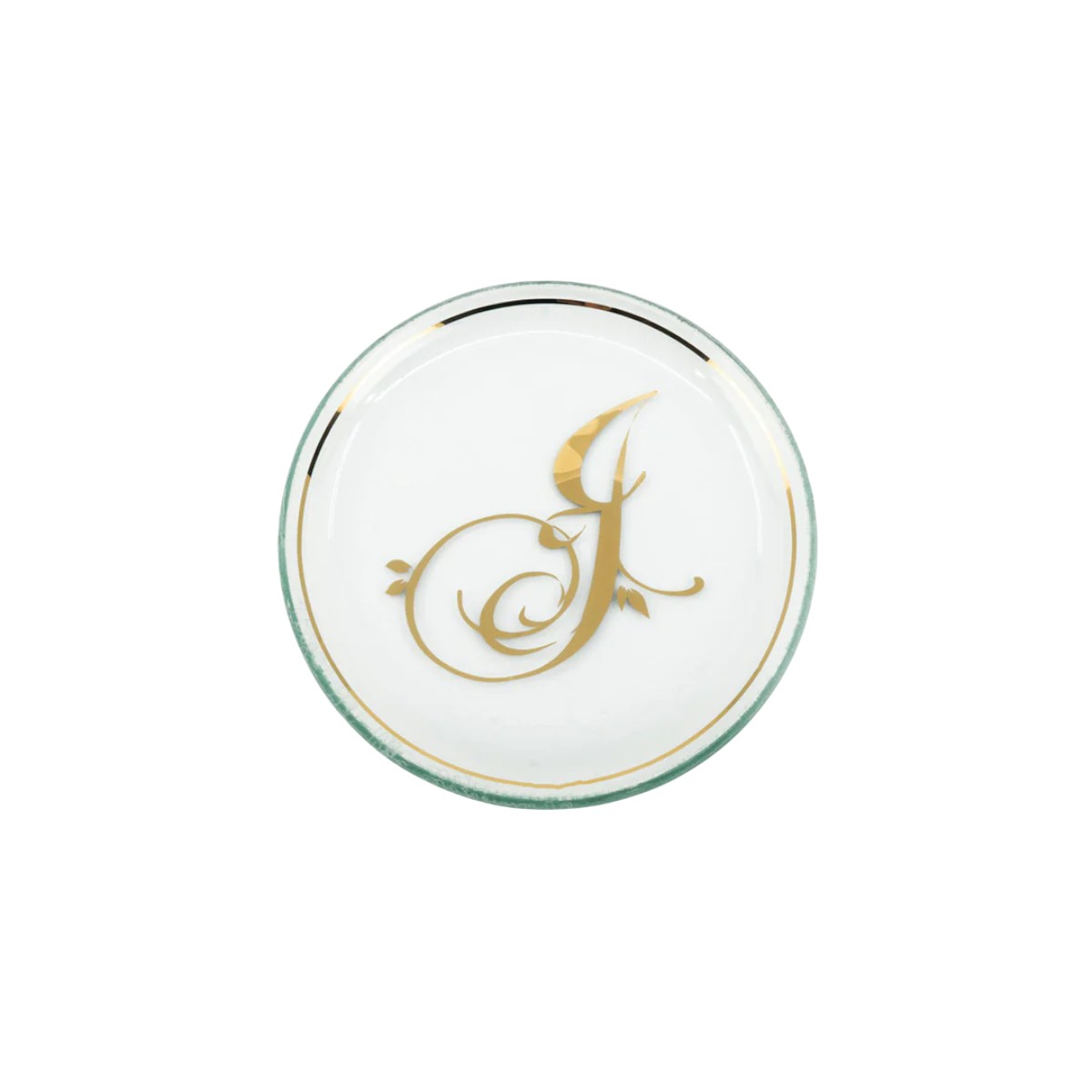Annieglass Initial Mini Plate, J