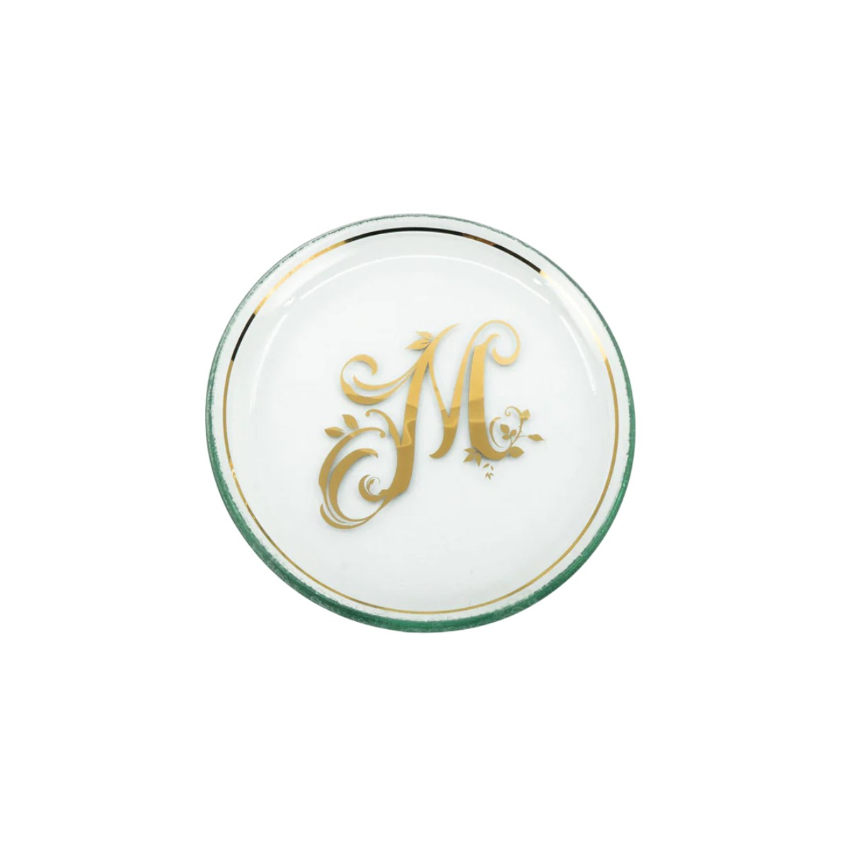 Annieglass Initial Mini Plate, M