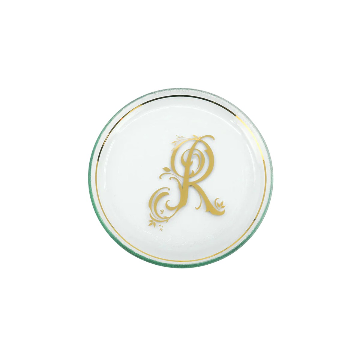 Annieglass Initial Mini Plate, R