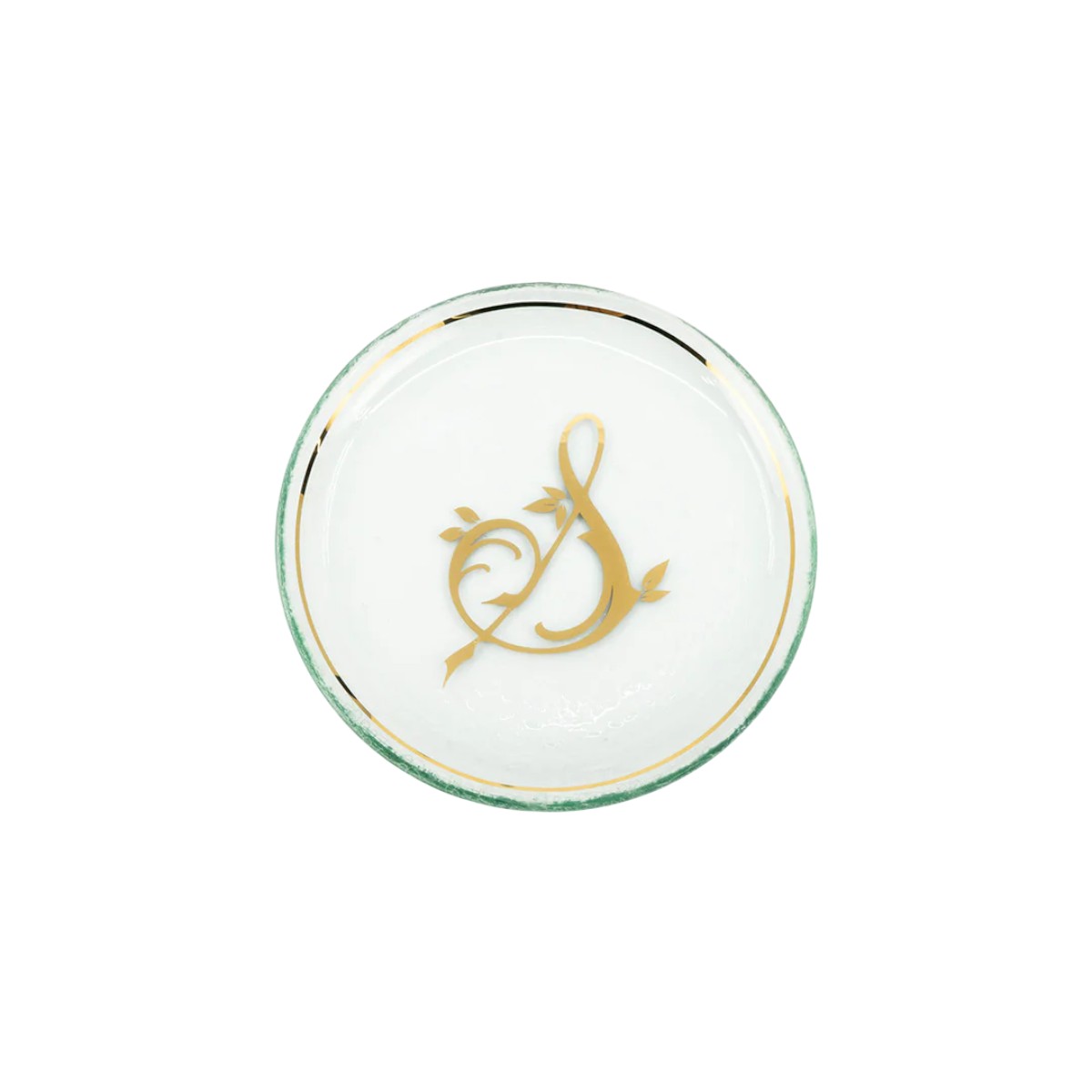 Annieglass Initial Mini Plate, S