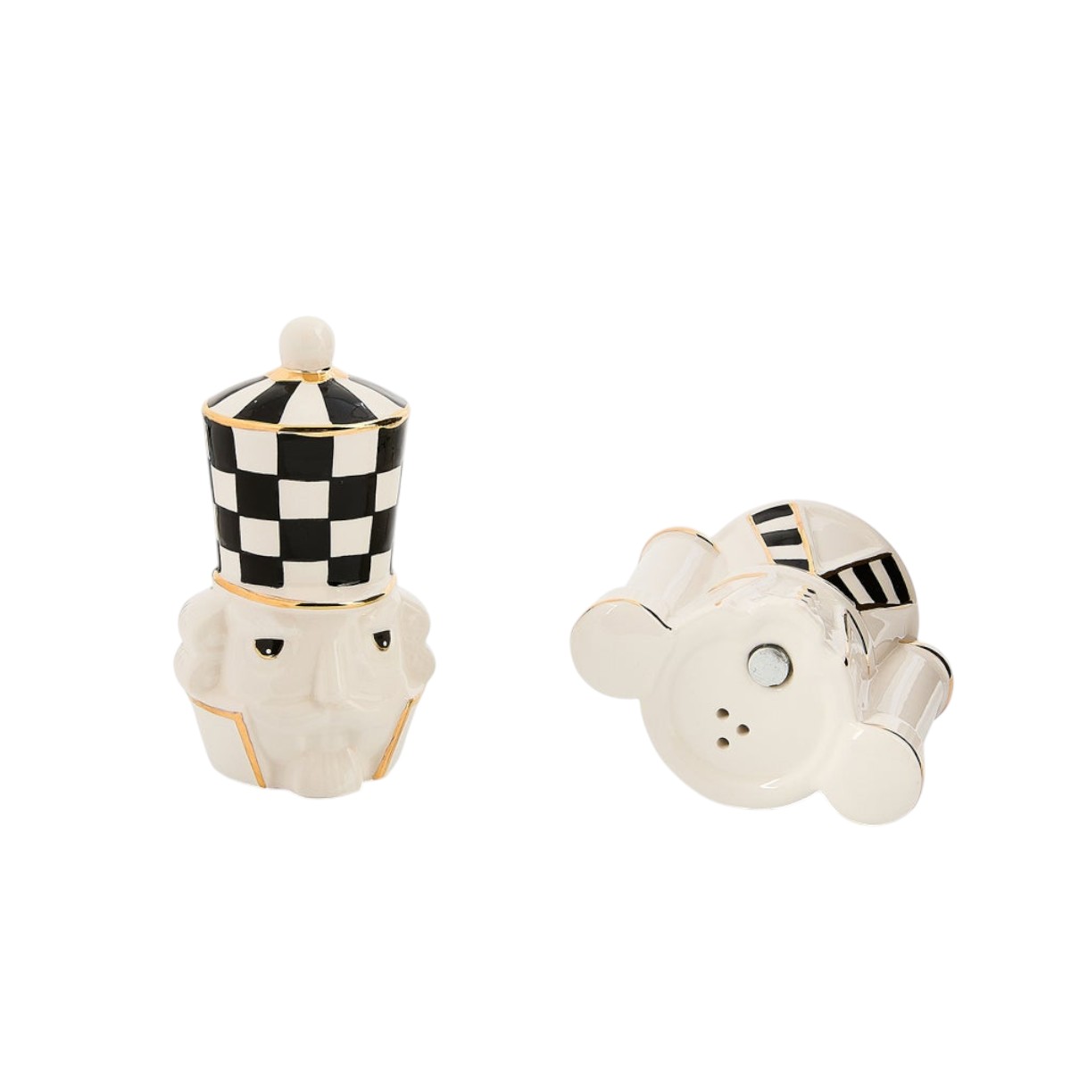 MacKenzie-Childs Courtly Noel Nutcracker Salt and Pepper Set