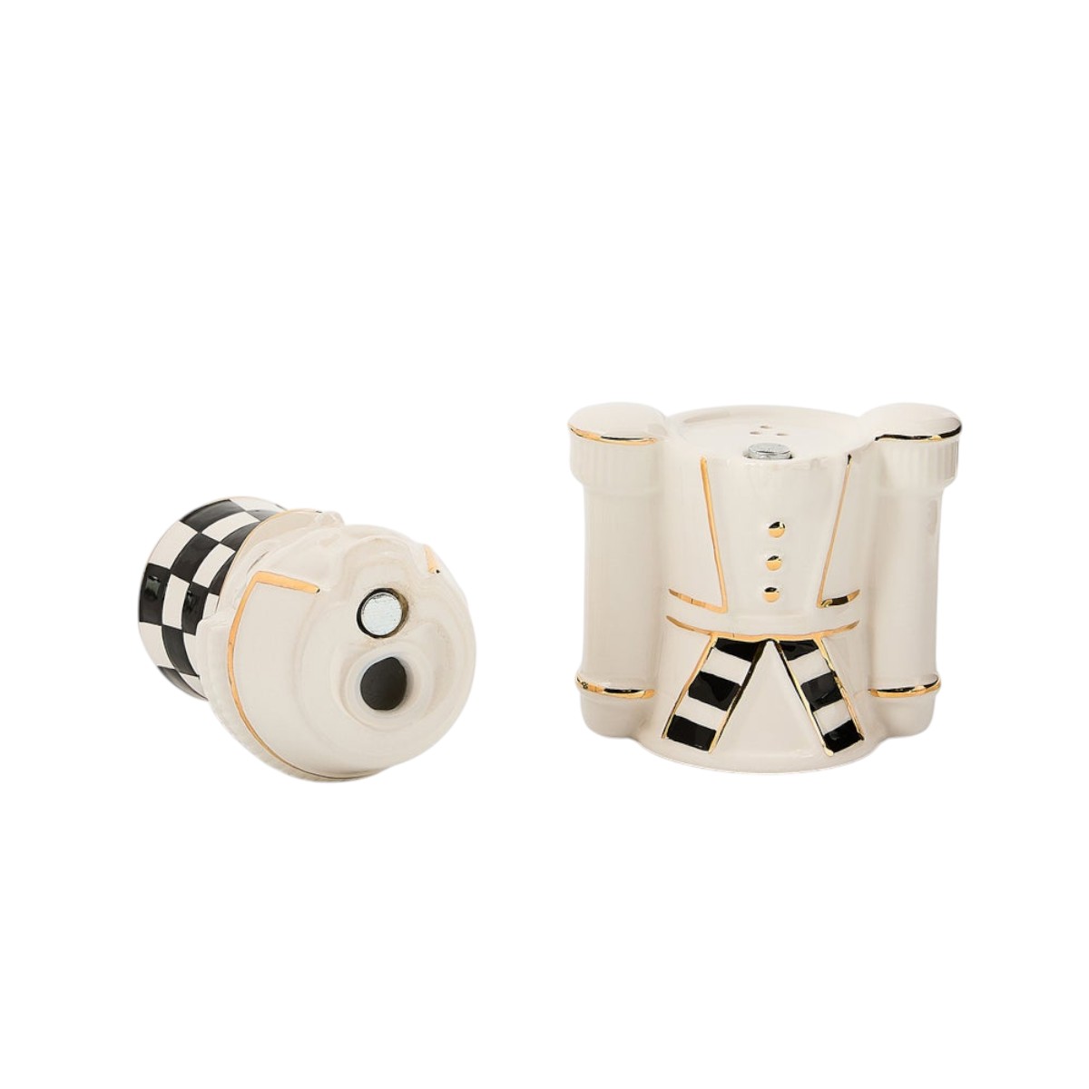 MacKenzie-Childs Courtly Noel Nutcracker Salt and Pepper Set
