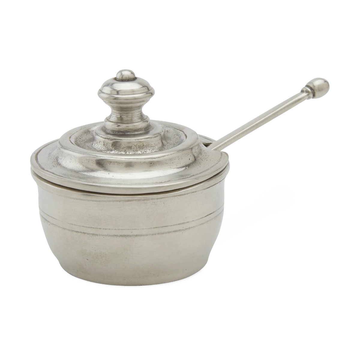 Match Pewter  Piccolo Salt Cellar with Lid and Spoon